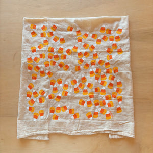 Candy Corn Tea Towel