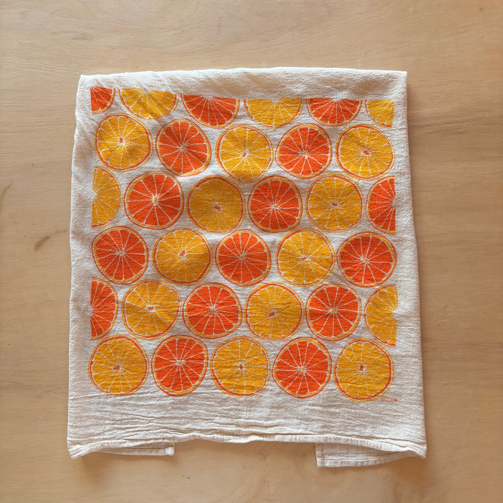 Orange Tea Towel