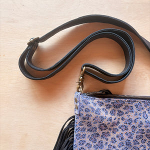 Joni Fringe - Distressed Purple Leopard