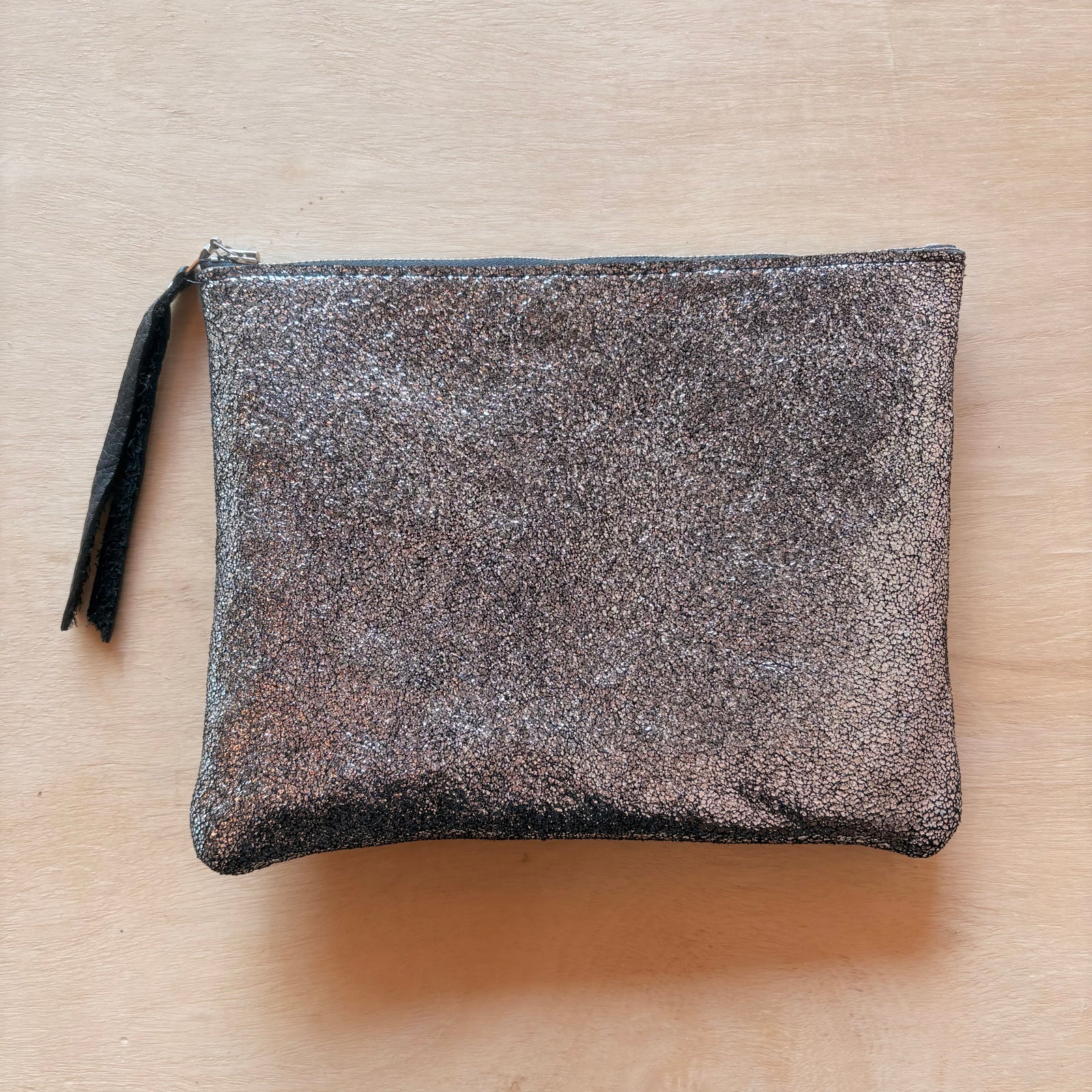 Clutch - Distressed Silver