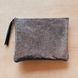 Clutch - Distressed Silver