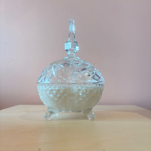 Candle in Crystal Candy Jar