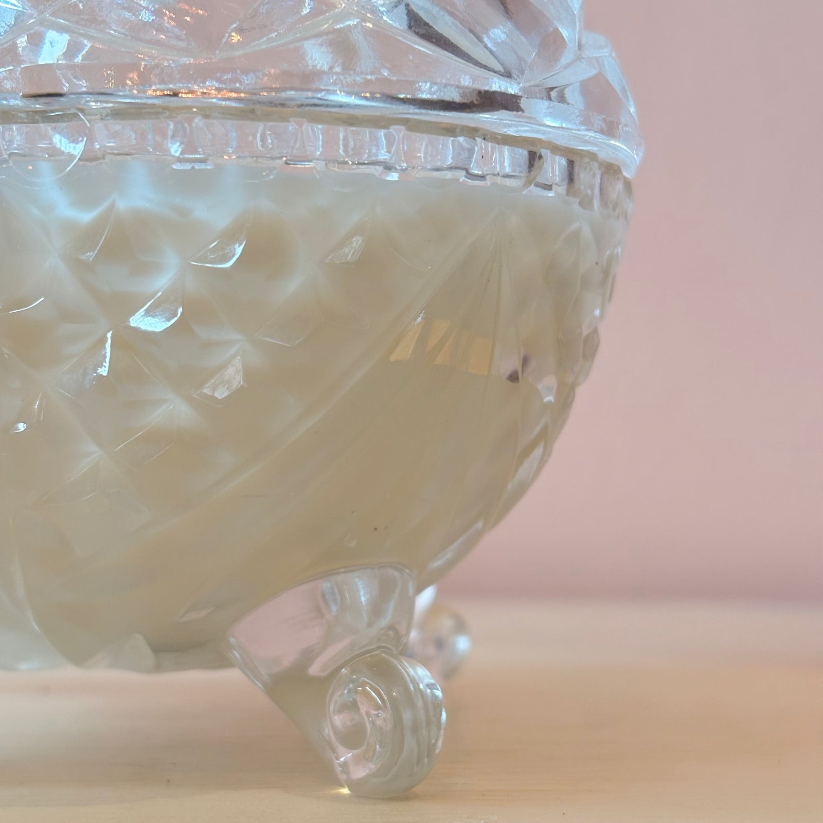 Candle in Crystal Candy Jar