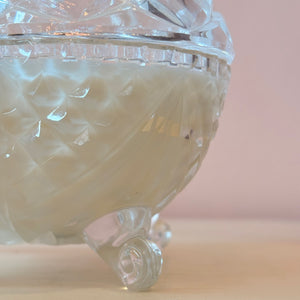 Candle in Crystal Candy Jar