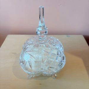 Candle in Crystal Candy Jar