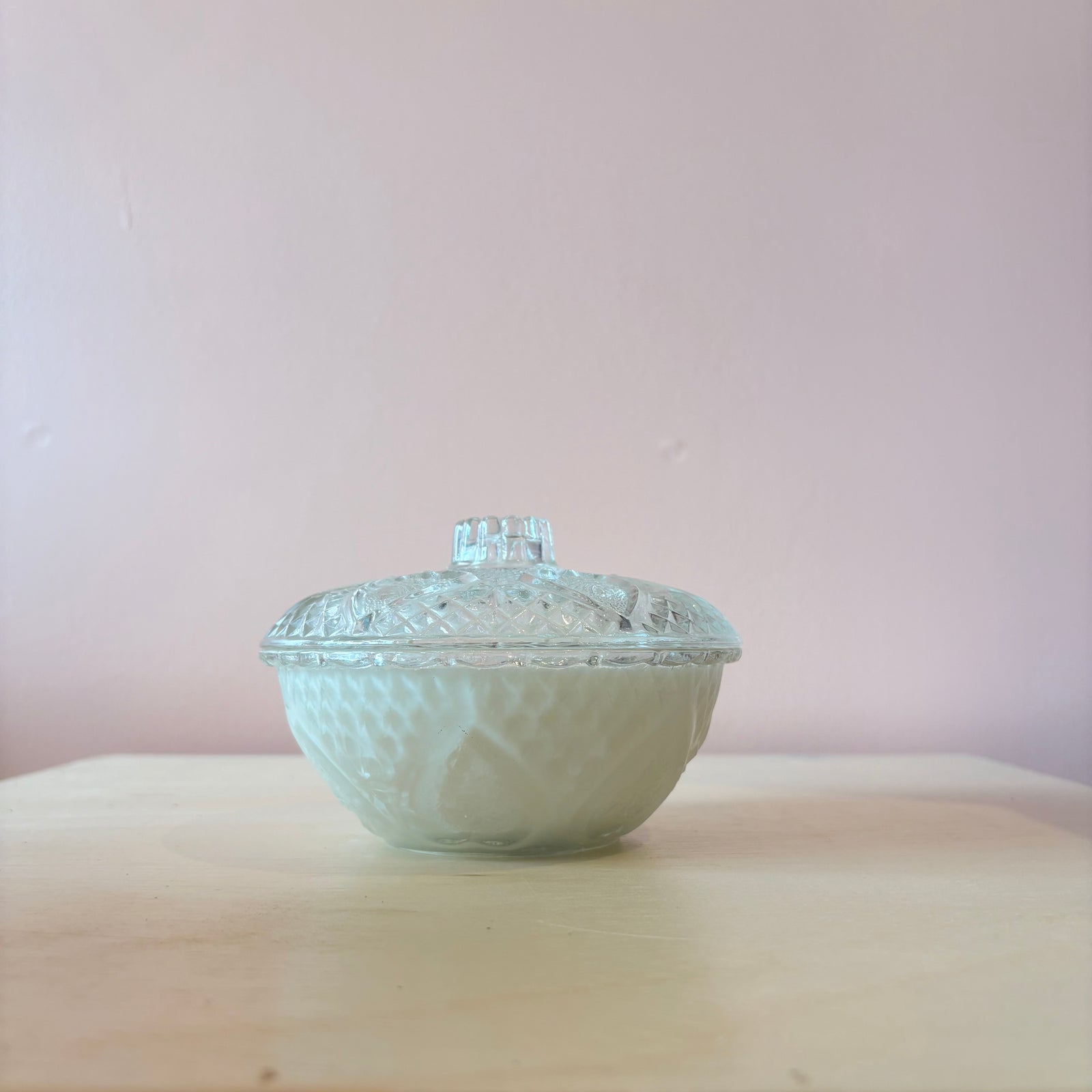 Candle in Glass Trinket Dish