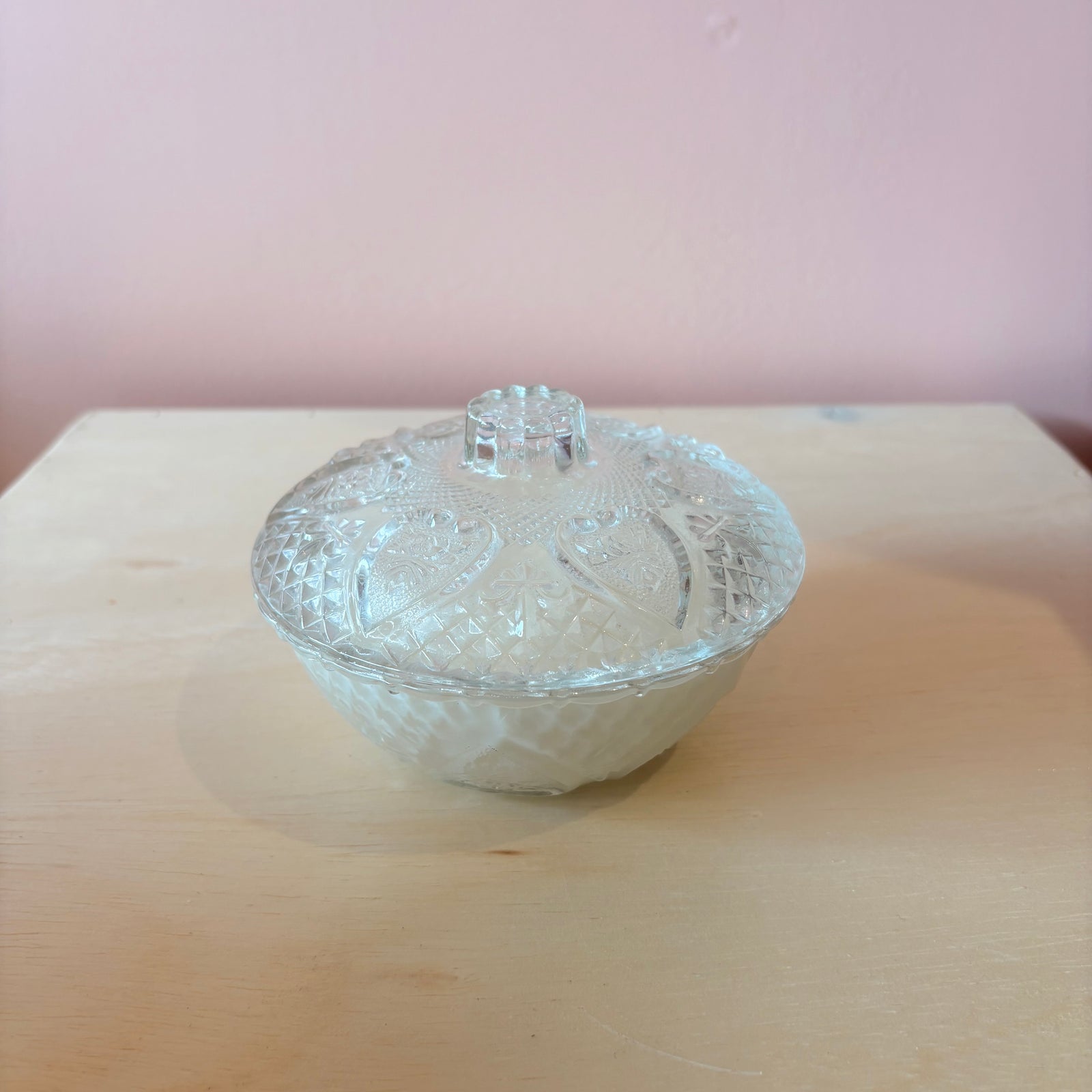 Candle in Glass Trinket Dish
