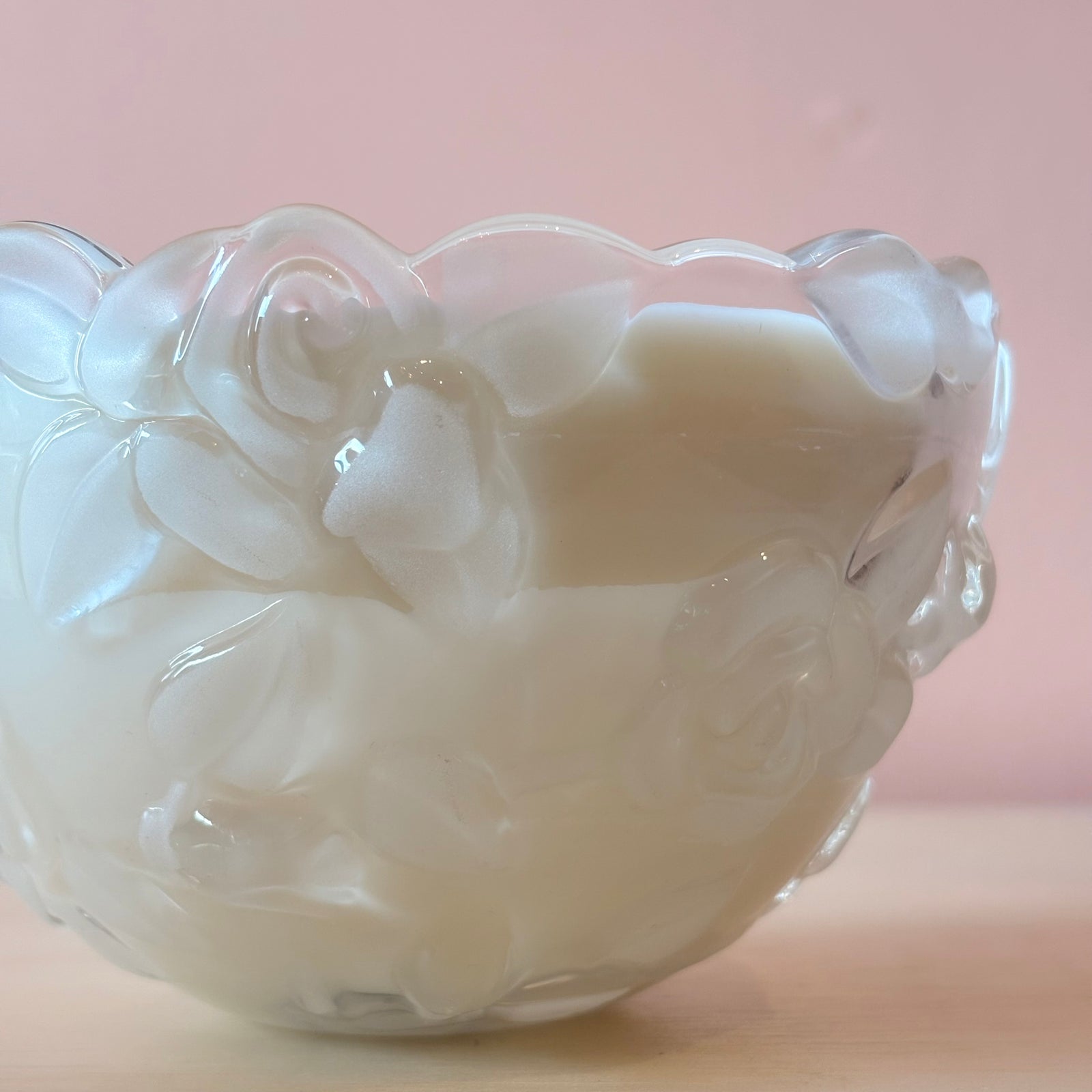Candle in Rose Embellished Bowl