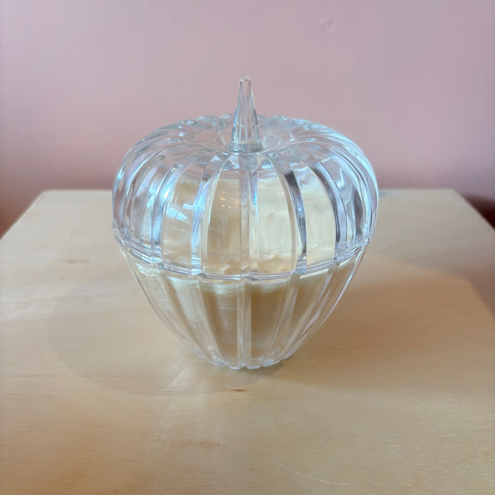 Candle in Crystal Pumpkin