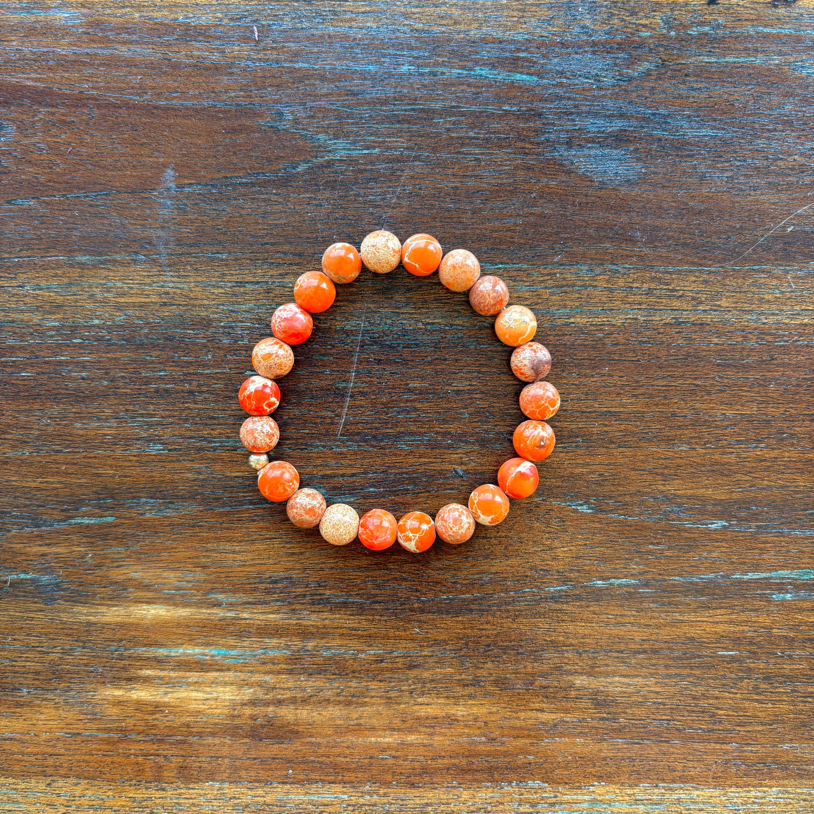 Orange Impression Jasper Bracelet