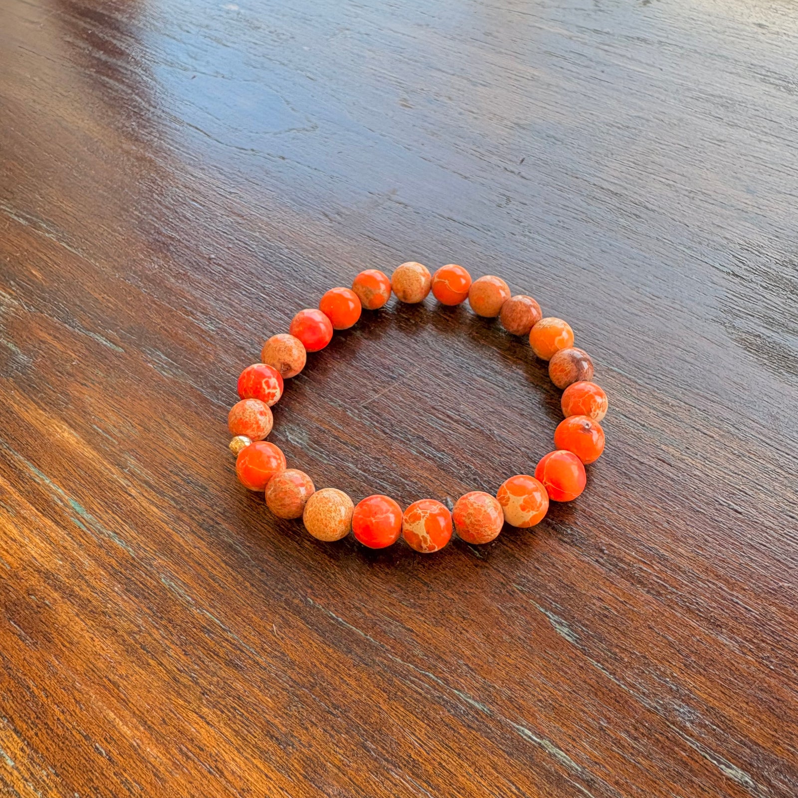 Orange Impression Jasper Bracelet