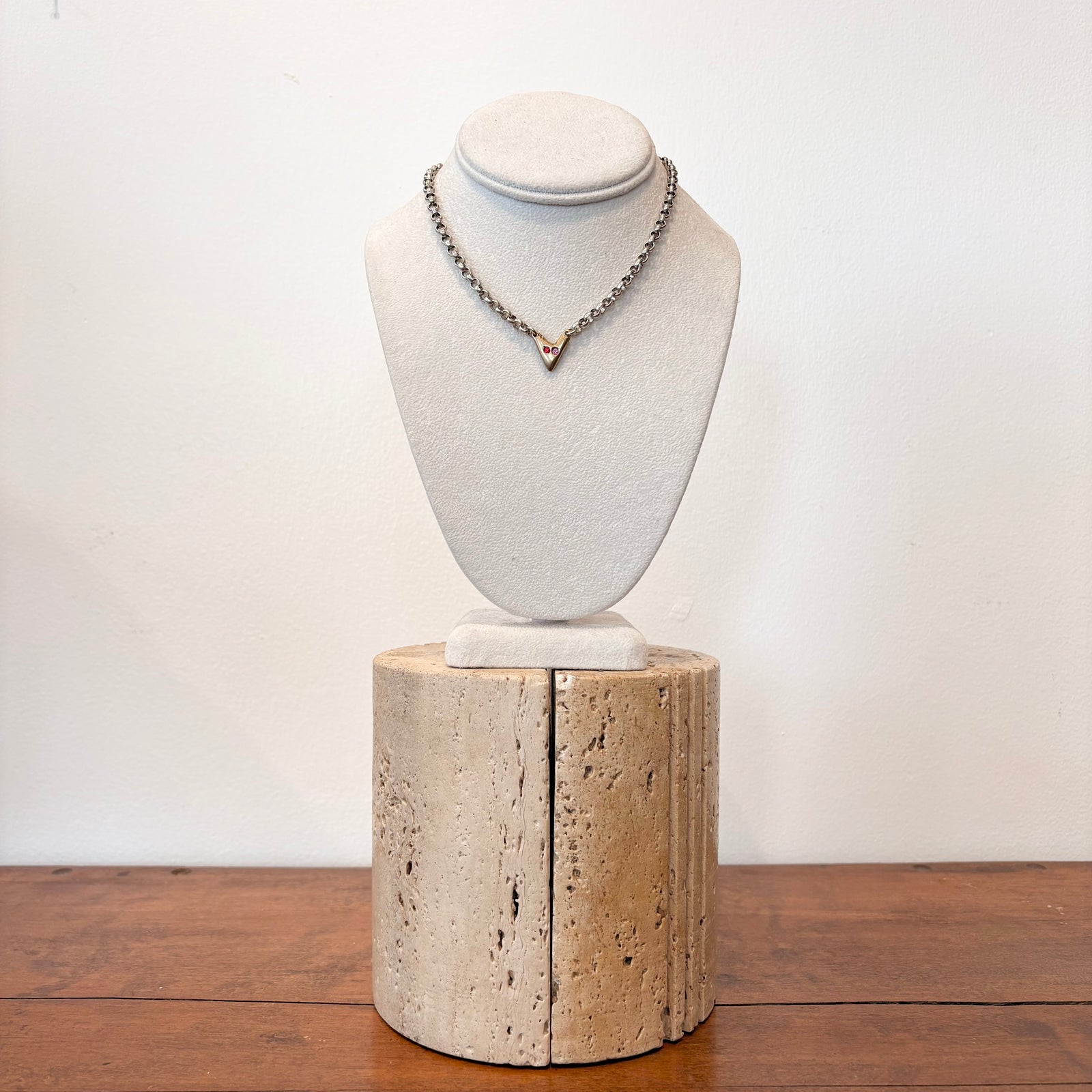 Mini Heart Choker - Red & Pink Eyes