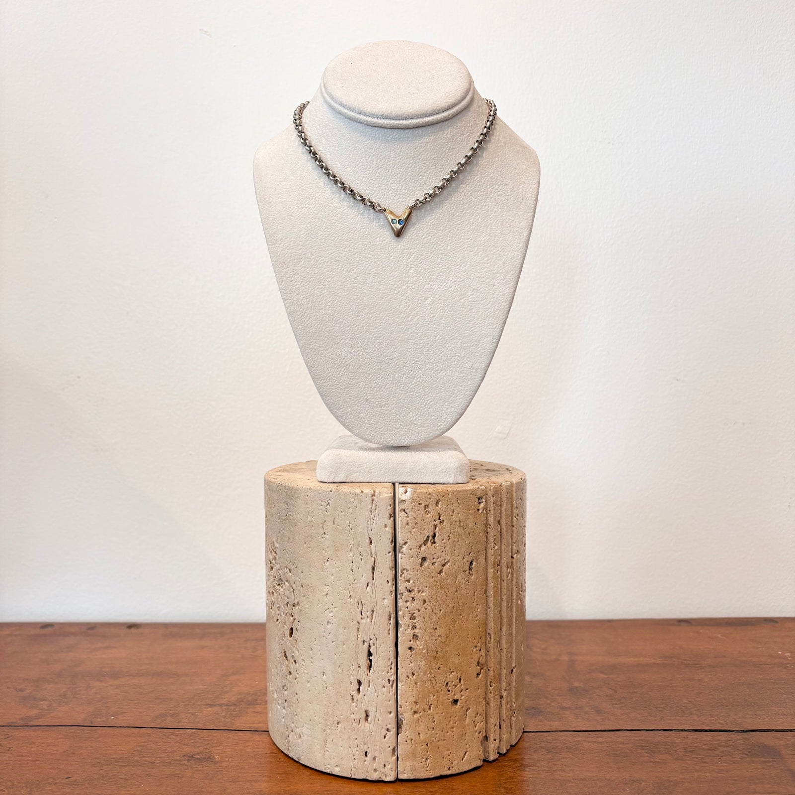 Mini Heart Choker - Blue Eyes