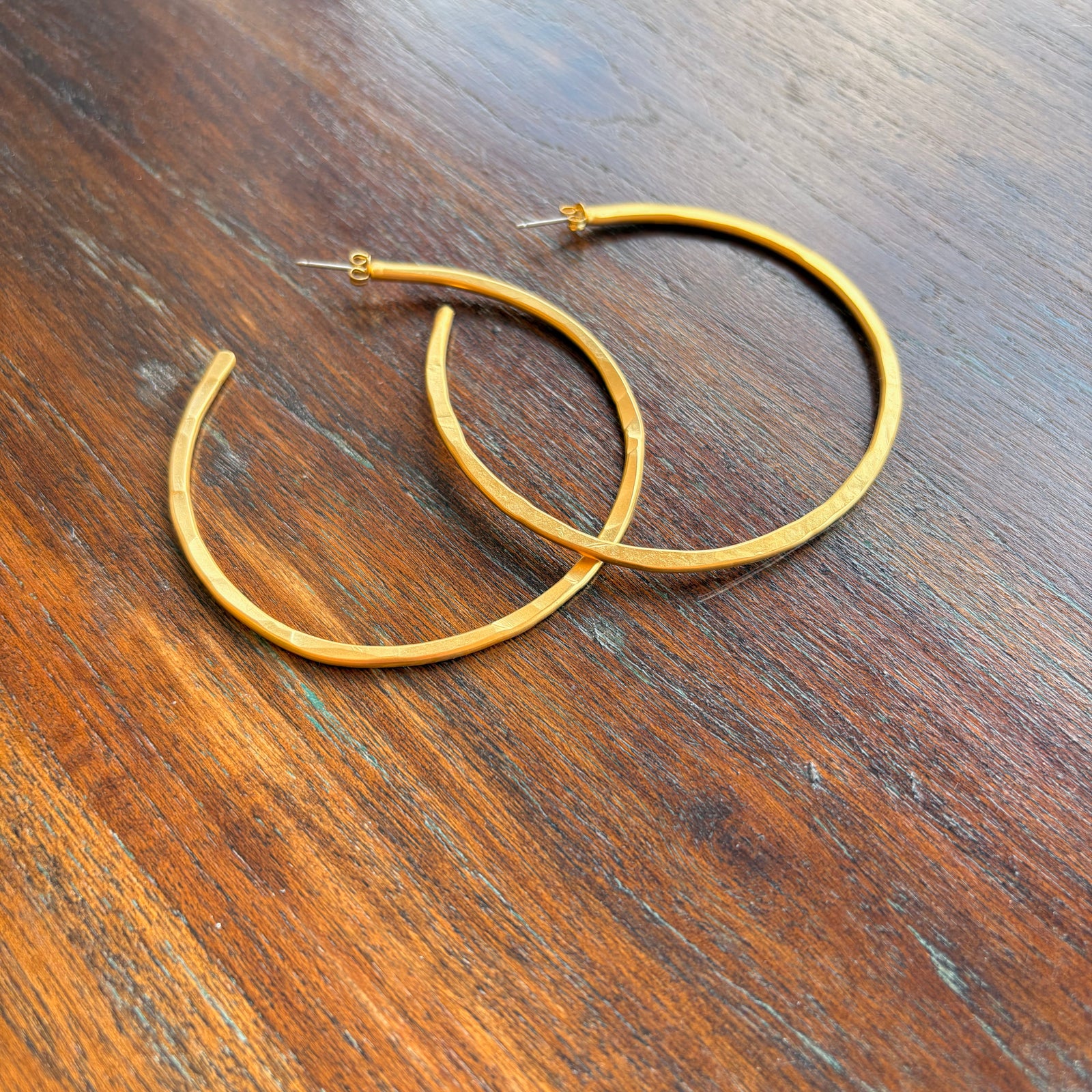 Hammered Hoops - Large