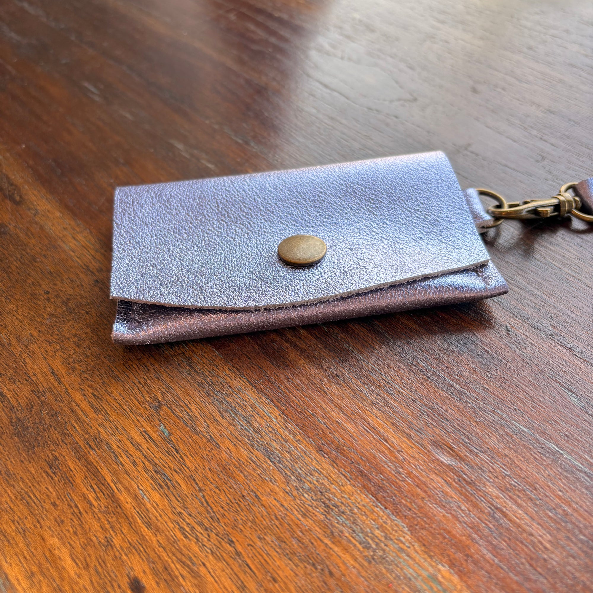 Mini Wristlet - Metallic Lilac