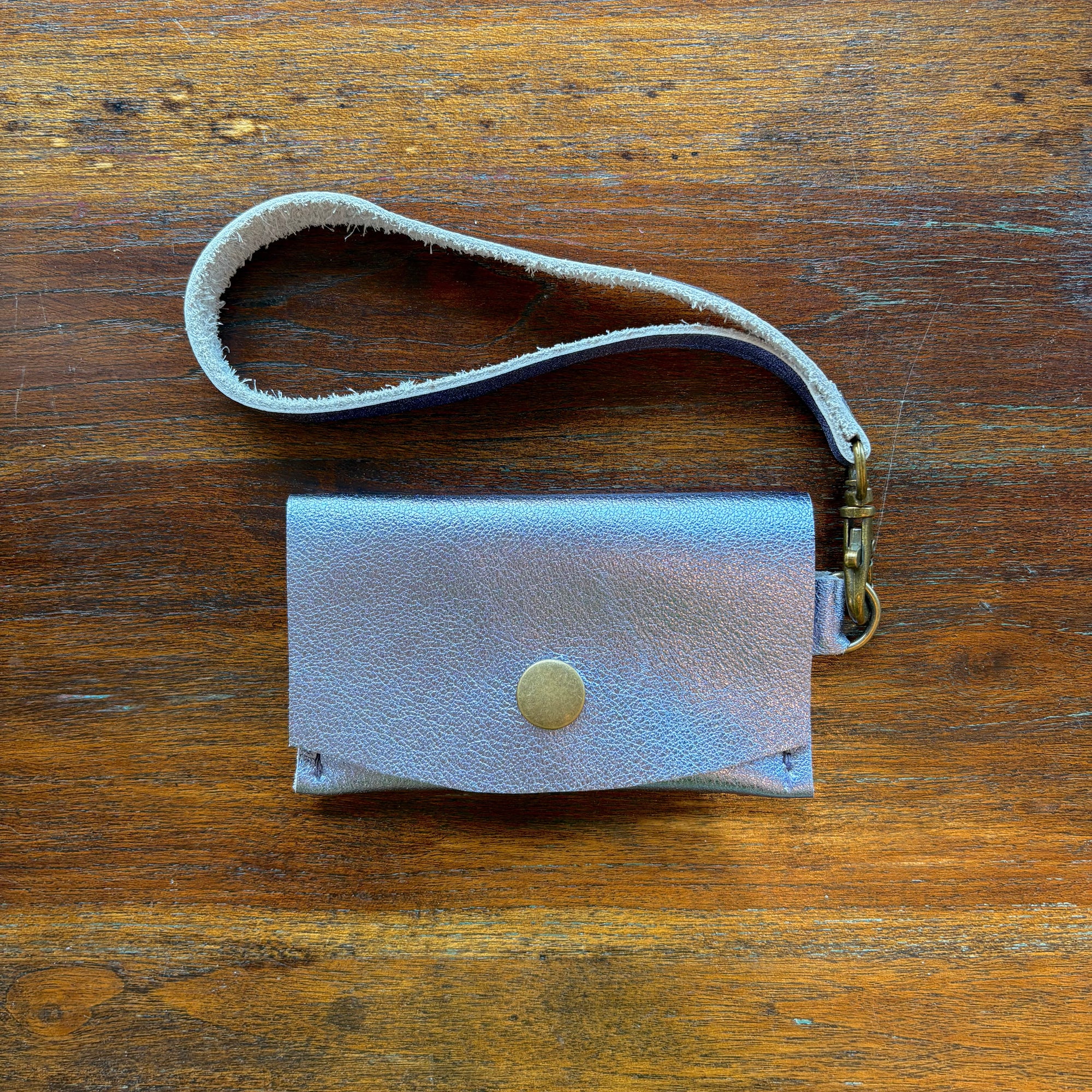 Mini Wristlet - Metallic Lilac