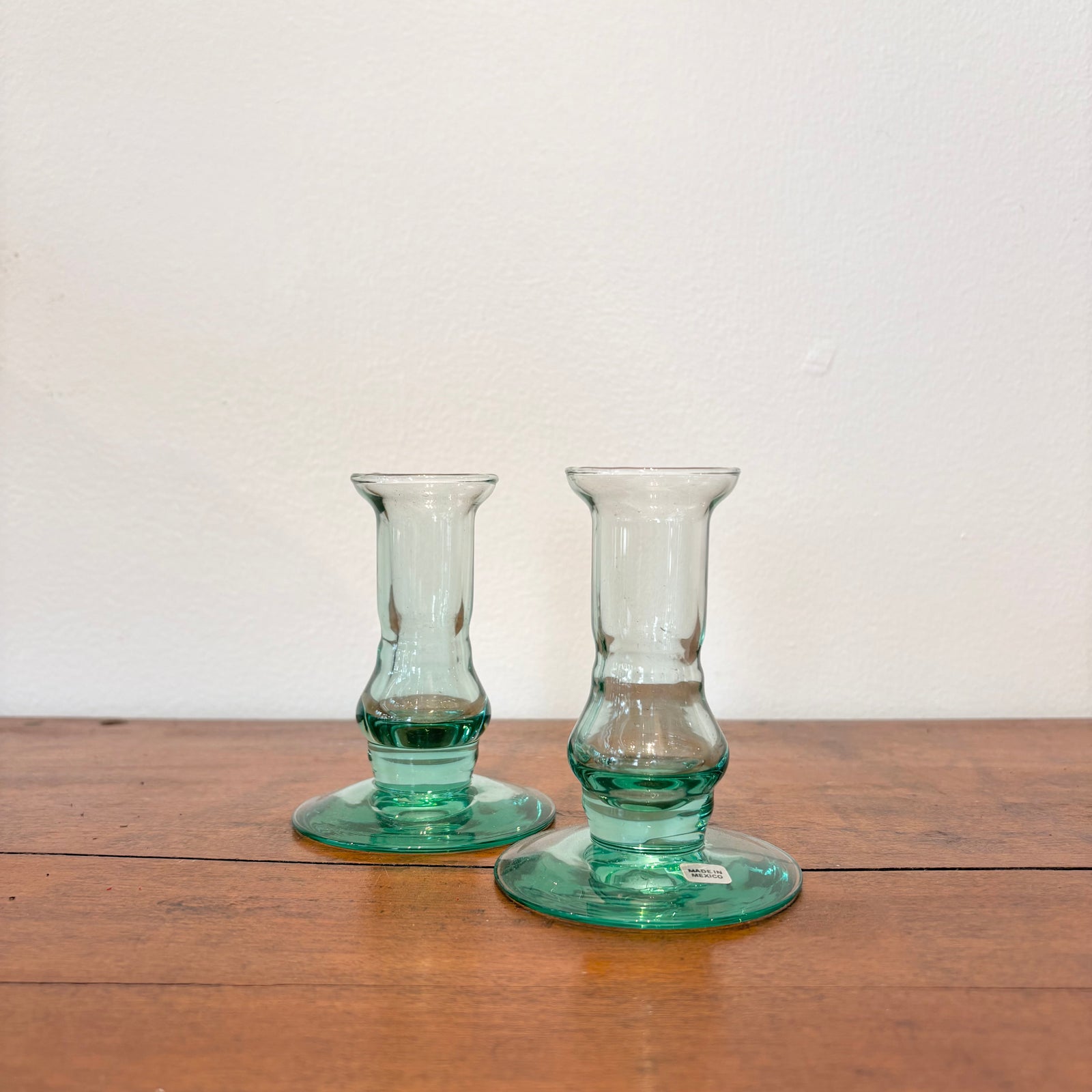 Mexican Glass Candelabras