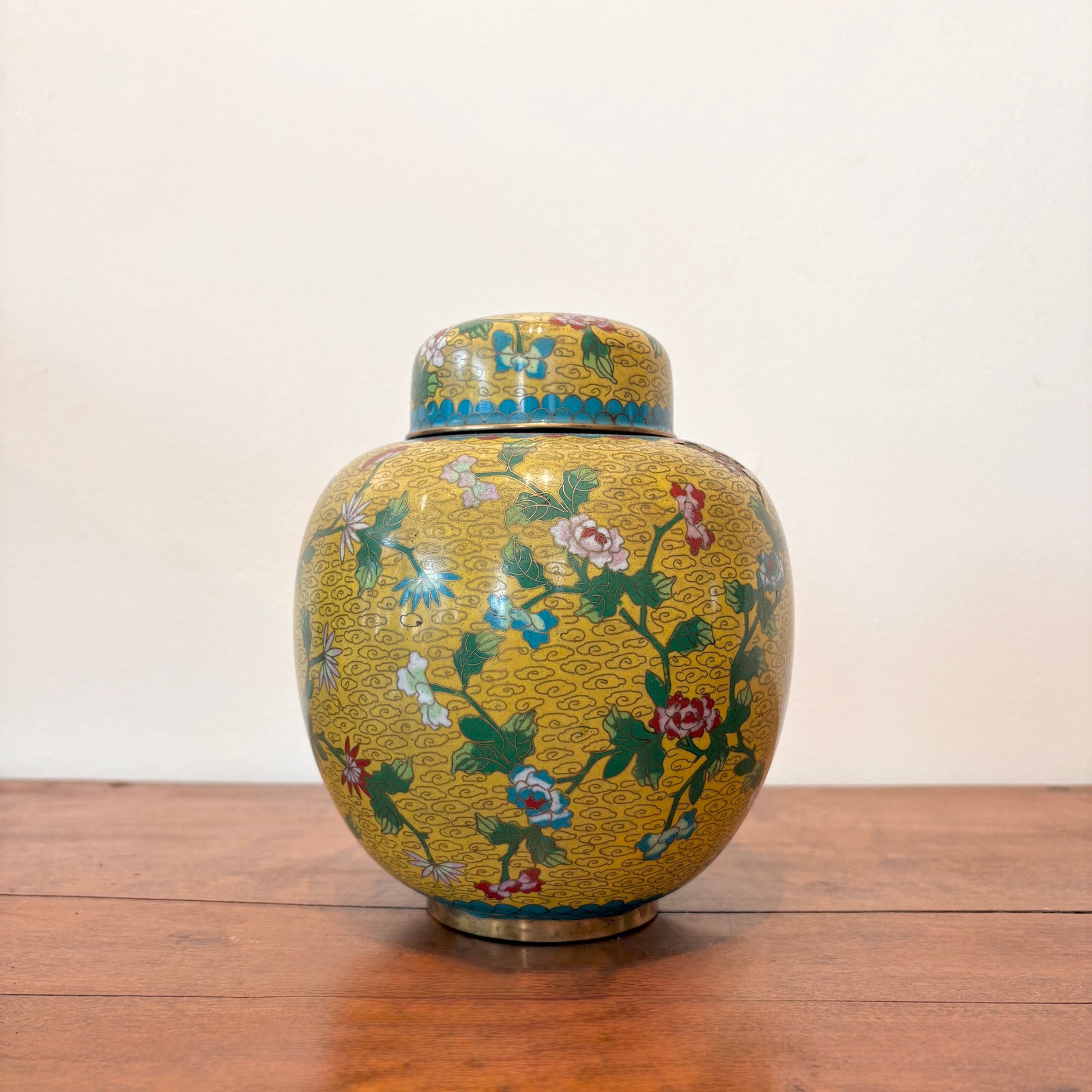 Floral Canister with Lid