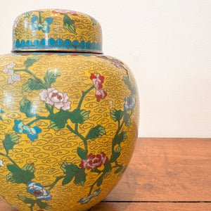 Floral Canister with Lid