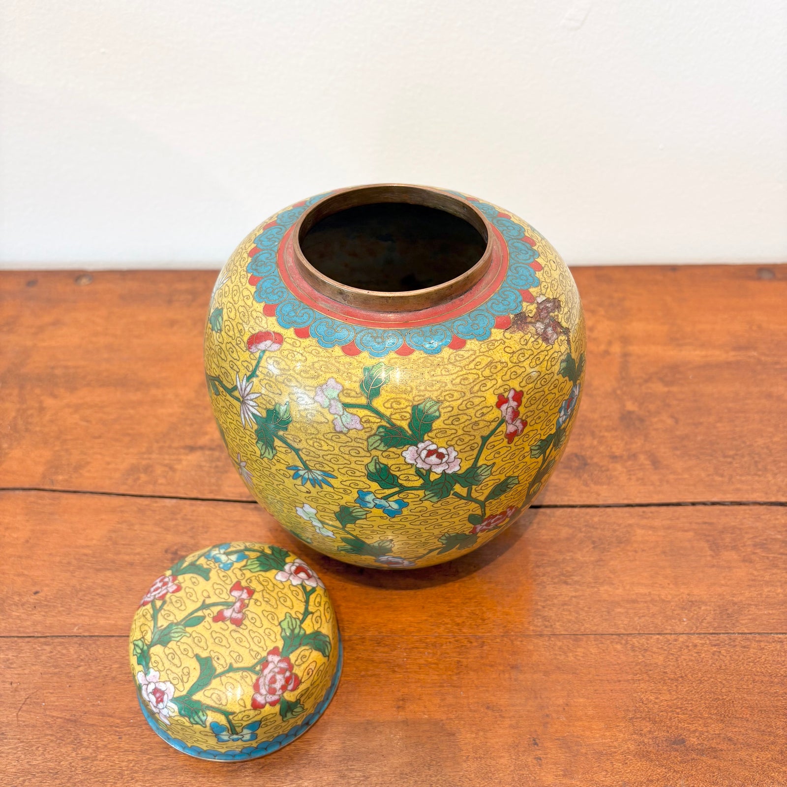 Floral Canister with Lid