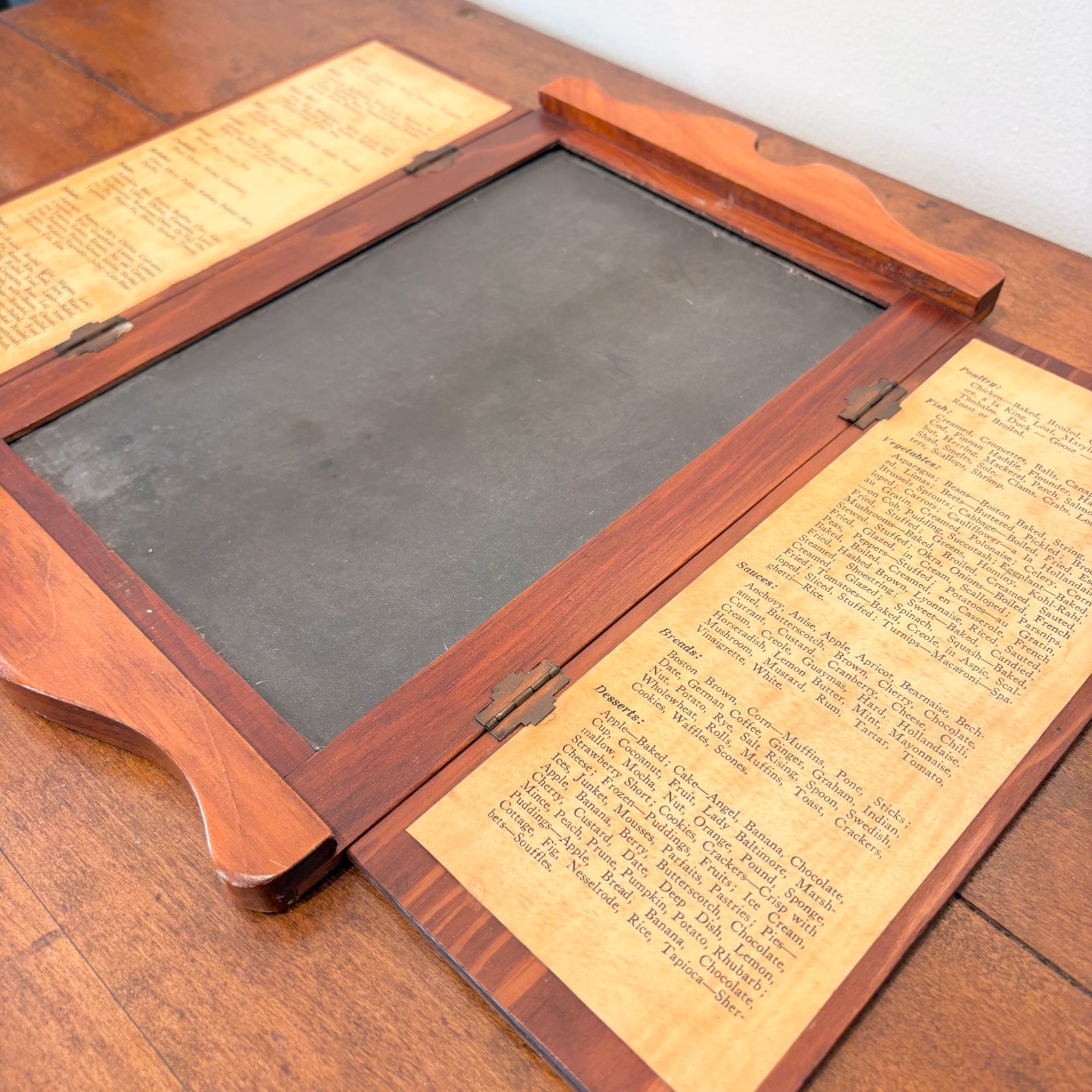 Chalkboard with Menu