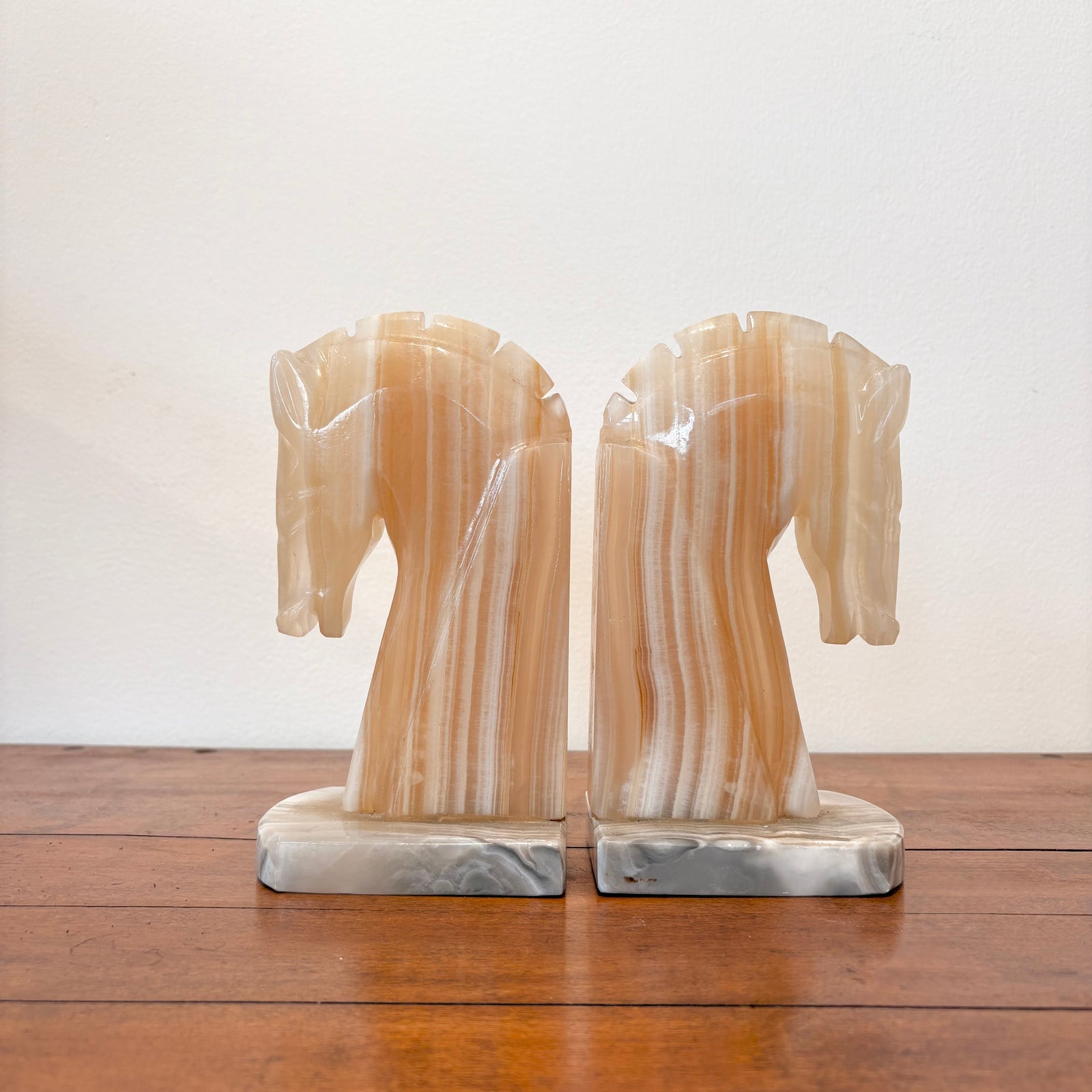 Stone Horse Bookends