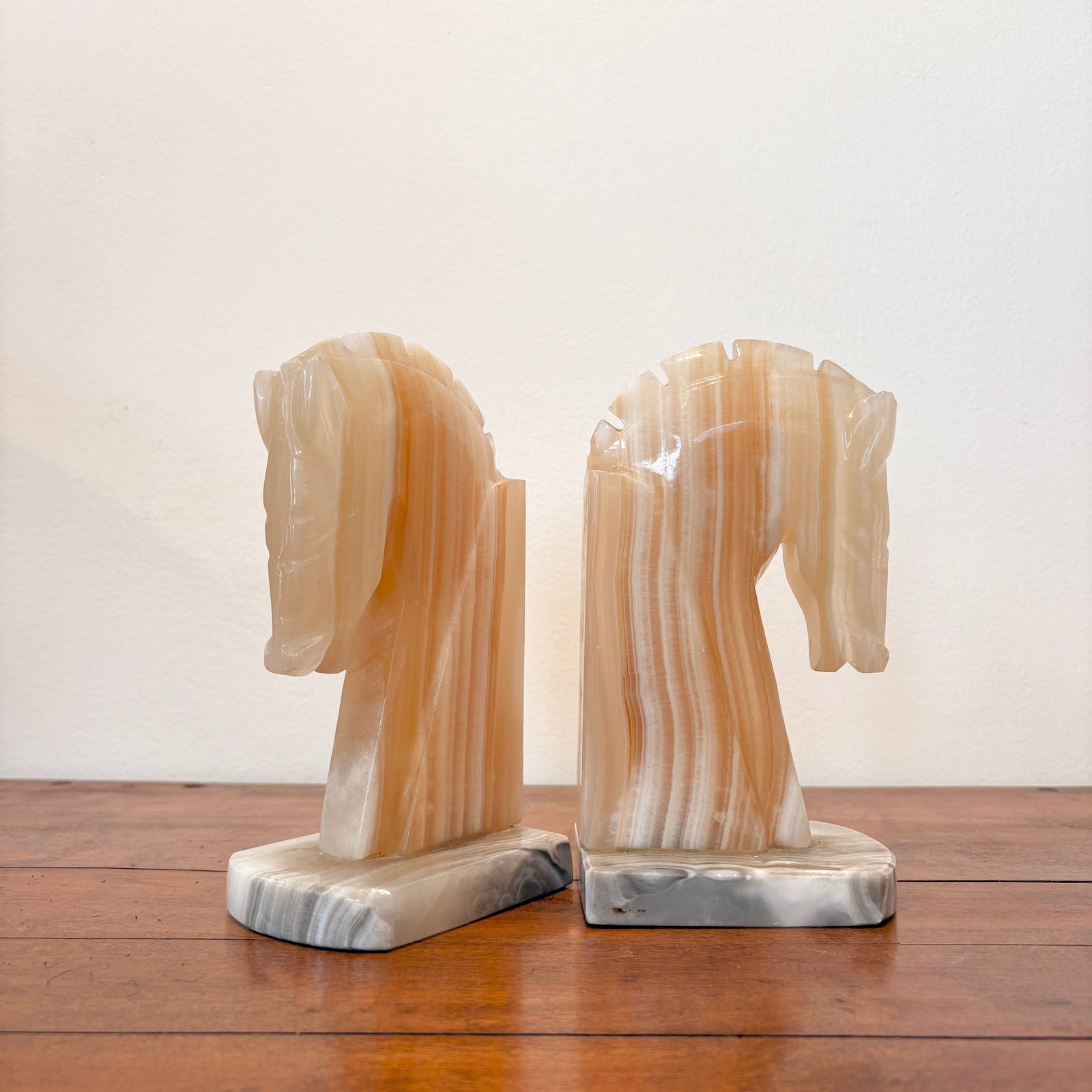 Stone Horse Bookends