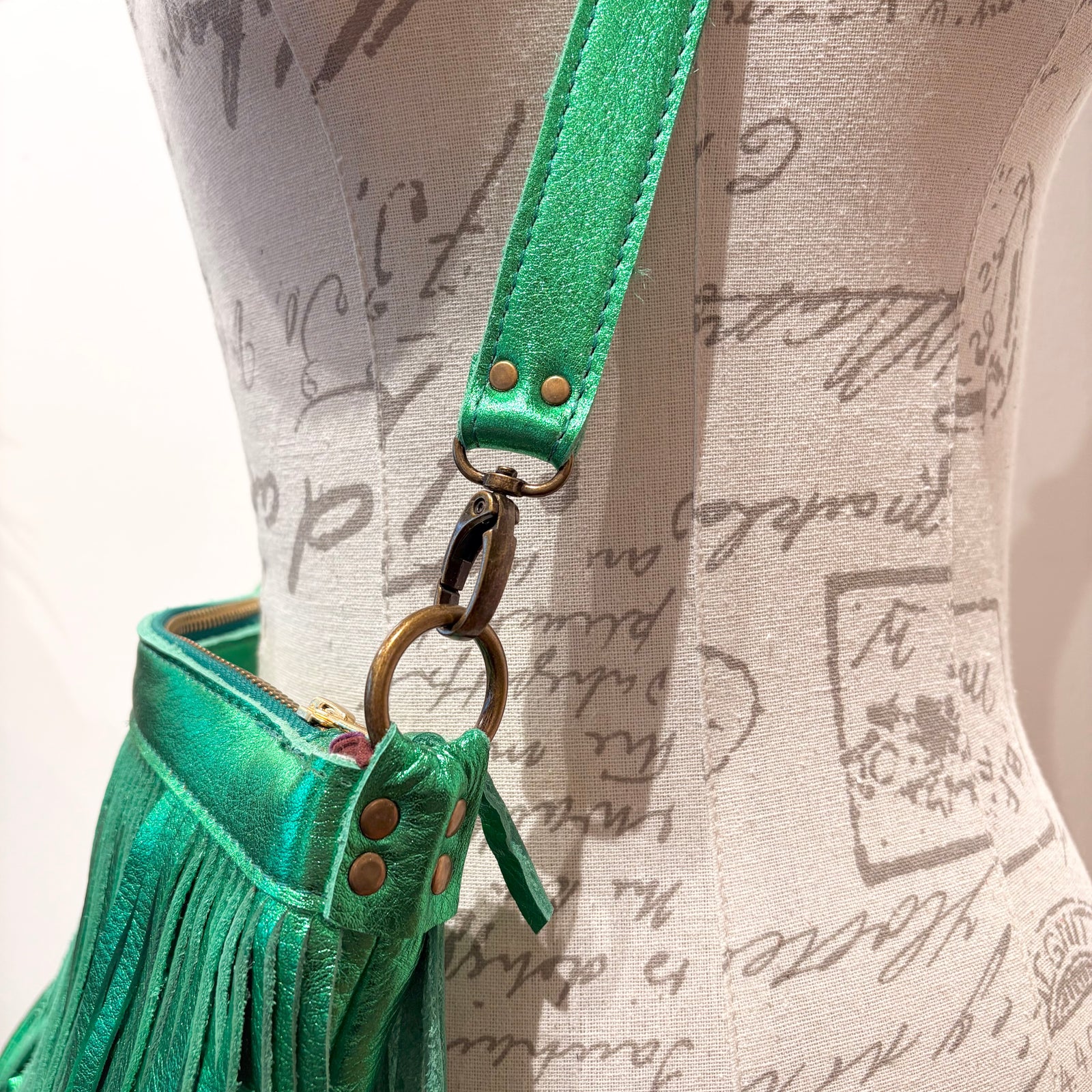 Rodeo Fringe - Metallic Green