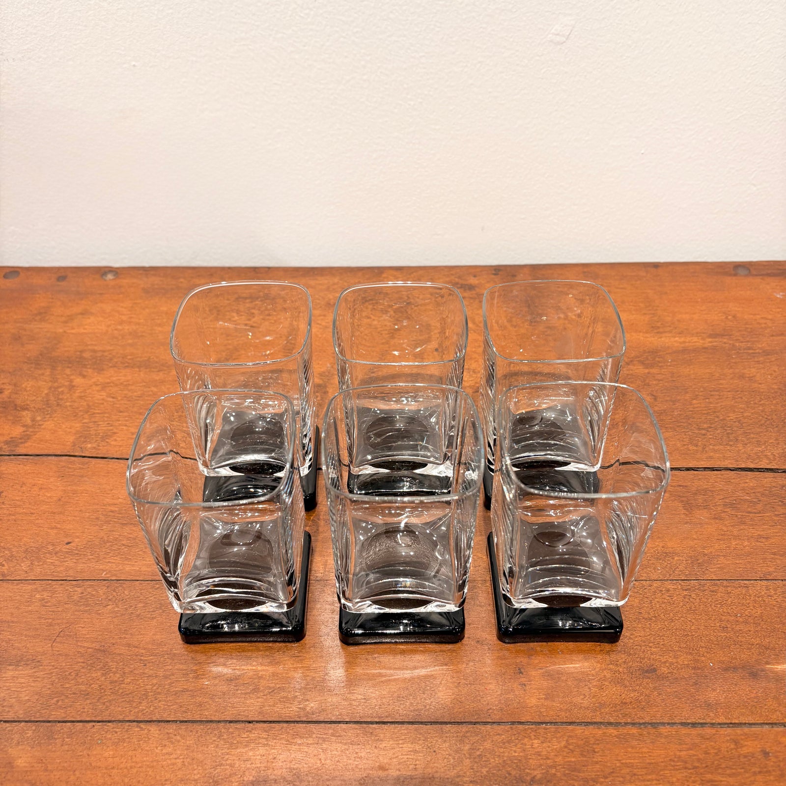 Black Pedestal Cocktail Glasses (set of 6)