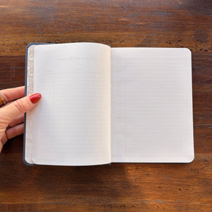 Linen Journal - Navy Blue