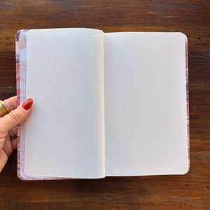 Linen Journal - Marble Pink