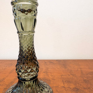 Green Glass Candelabra