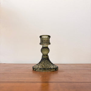Green Glass Candelabra