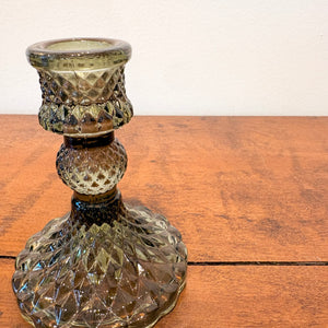 Green Glass Candelabra