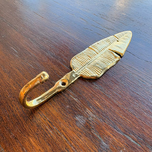 Brass Leaf Wall Hook