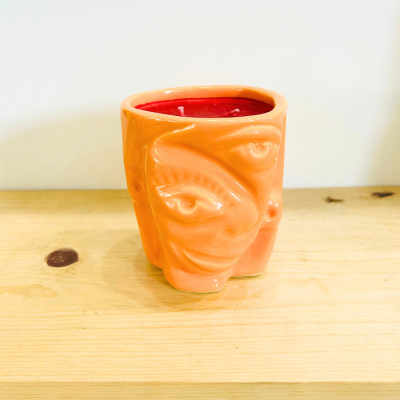Key West Pottery Collaboration - Orange Face
