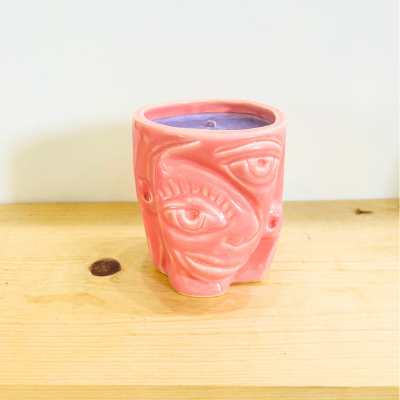 Key West Pottery Collaboration - Pink Face