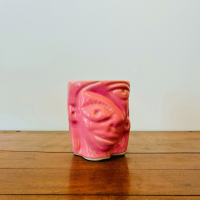 Key West Pottery Collaboration - Pink Face